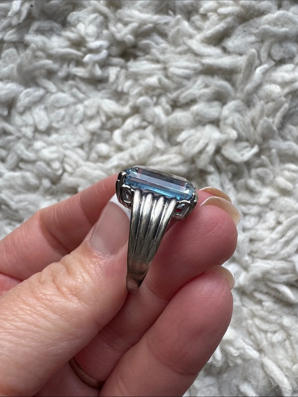 10K Antique Spinel‎ Art Deco Ring